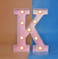 22cm plastic letter-shaped night light with battery power for party decoration