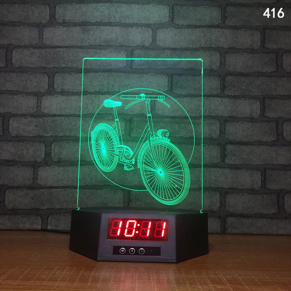 Dolphin-shaped 3D night light table lamp with wireless charging pad and remote control on wooden surface
