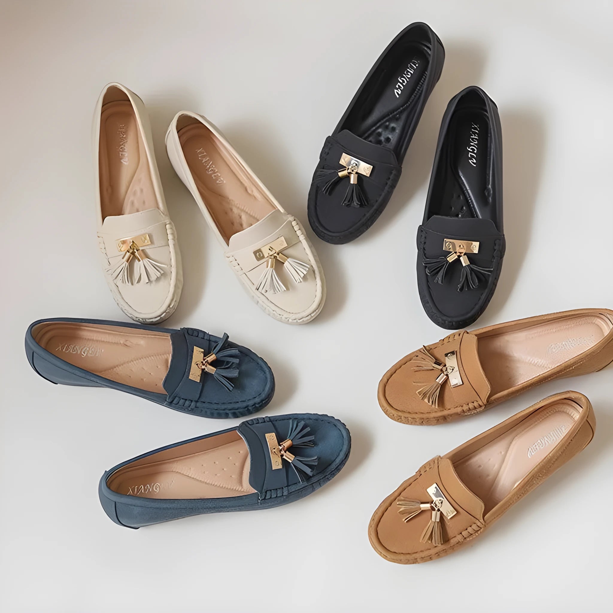Flat heel height increasing insole casual shoes with round toe and artificial PU upper in multiple colours