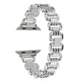 Alloy metal ladies watch bracelet replacement strap for Apple Watch in five colour options.