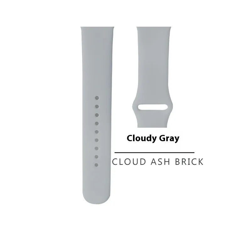 Silicone strap for Apple Watch 1-9 SE, in light peach pink, with buckle, for 38/40/41mm case