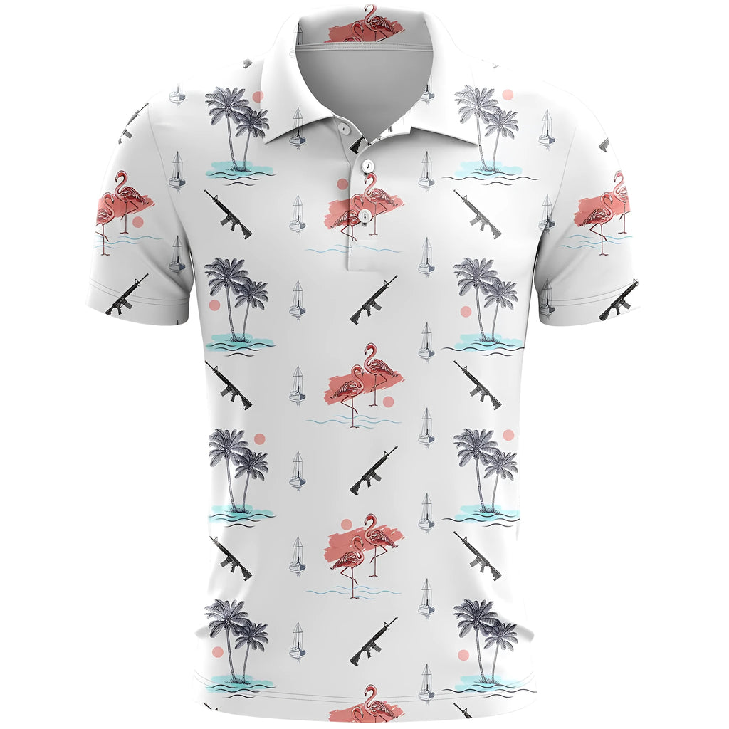 3D printed pattern on a loose-fit grey short sleeve sports t-shirt laid flat.