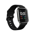 Black silicone strap waterproof smart bracelet with 1.4-inch HD touchscreen display.