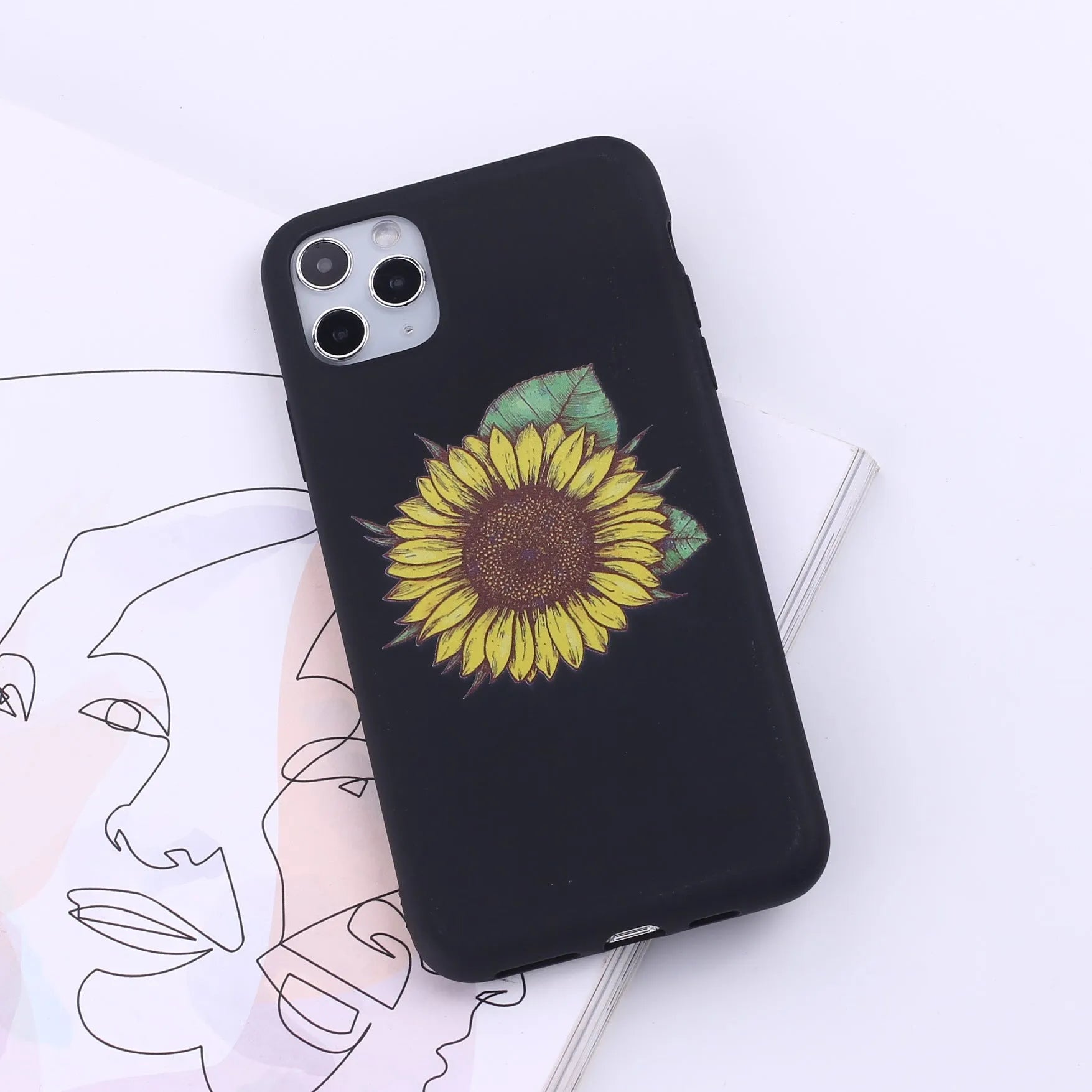Flexible TPU mobile phone back cover case for iPhone, shown in one of fourteen available colour options.