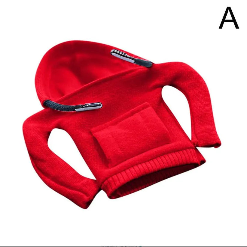 Cloth car gear shift knob cover in various colours showing 13x8cm dimensions