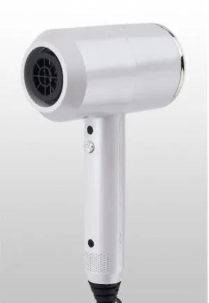 Hotel hammer hair dryer 1800/2000W dual voltage with two air nozzles and diffuser in grey