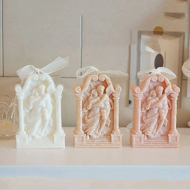 Food grade silicone mould for Ancient Greek couple angel decorations in baking and crafts