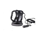 12V car polishing machine with ergonomic handle, thick cigarette lighter cord, black and orange colours