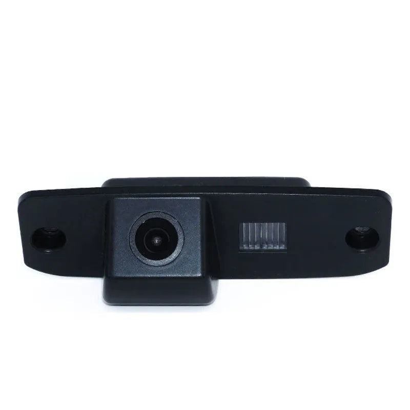 Black ABS plastic rearview camera with 170° wide angle lens for car reversing