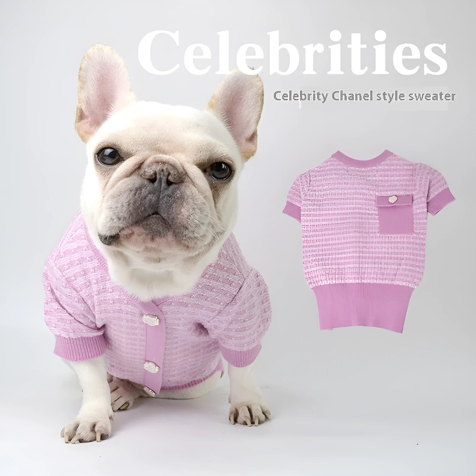 Classic style wool pet clothing for Schnauzer dogs in autumn and winter seasons