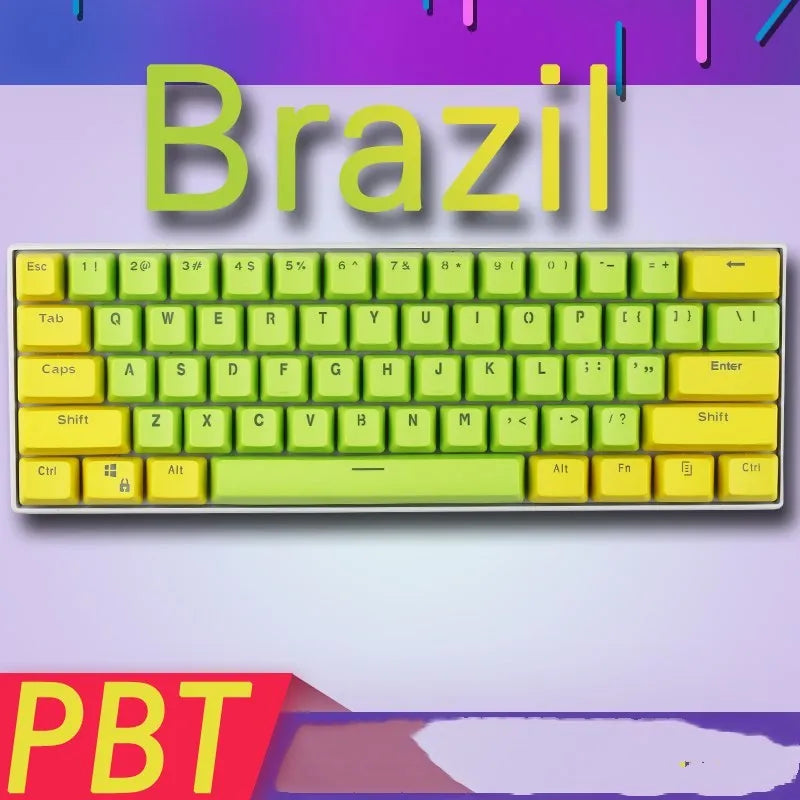 PBT transparent keycap set with two-shot injection legends, OEM height profile, matte finish for mechanical keyboard