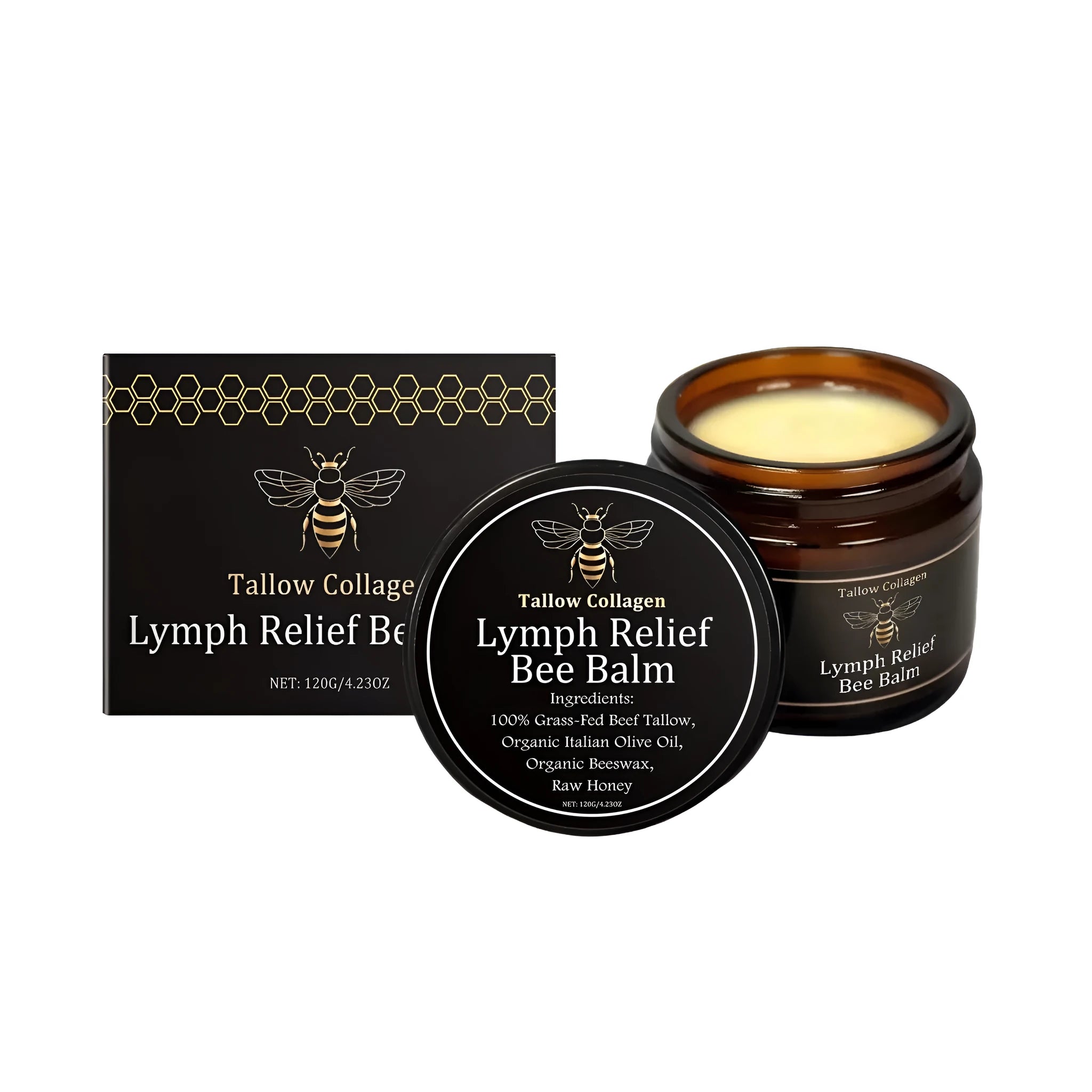 Body Care Propolis Cream 120g tub with bee venom olive oil and honey for skin moisturising