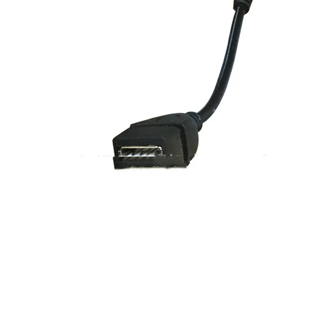 Black Micro V8 USB OTG adapter cable, Micro USB to USB, about 13.5cm long