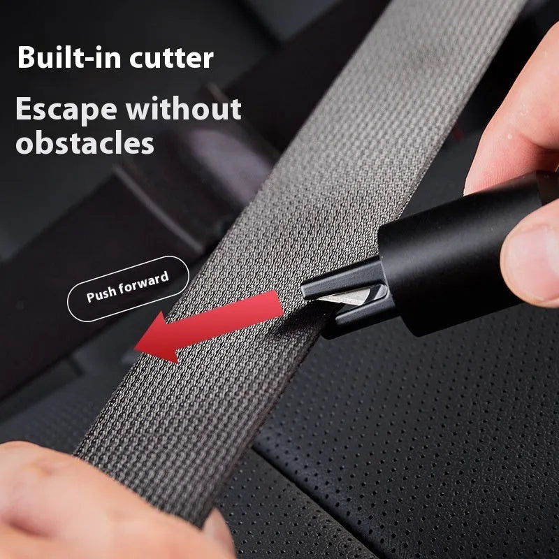 Aluminium alloy vehicle window breaking machine in black, red or silver, P1 P2 P3 emergency car glass breaker tool