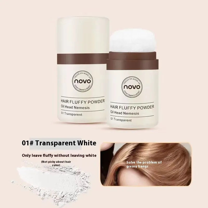 Mattifying hairline powder for oil control in transparent, brown, and dark brown shades