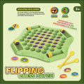 Memory flip chess double battle educational toy in plastic with Animal Style British colour box packaging, 31.5x31.5x4cm