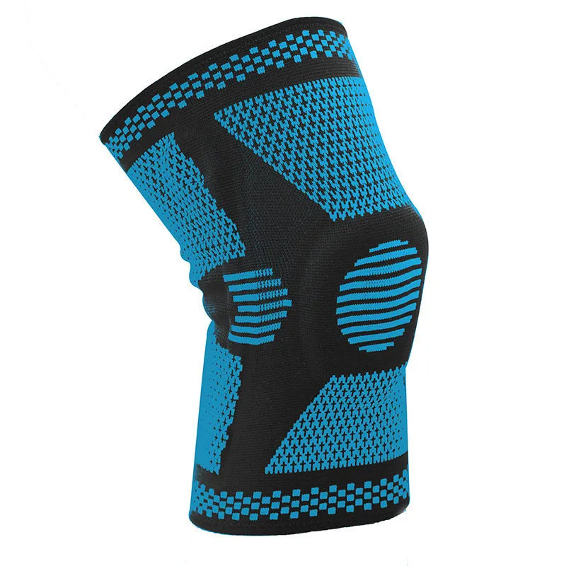 Green blue white orange silicone spring knee pads for sports in sizes M L and XL