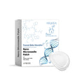 Four nano microneedle patches in a pack with botanical extract ingredients listed.