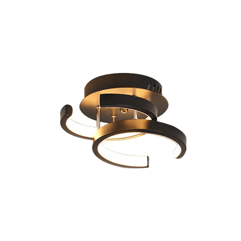 Commercial corridor LED ceiling light fixture with three style options for hotel restaurant lighting