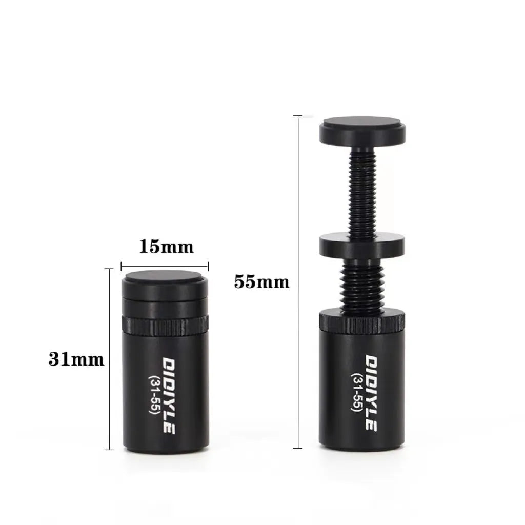 Spiral aluminium alloy computer graphics card bracket with magnetic suction jack in black finish, 31-55mm width variant