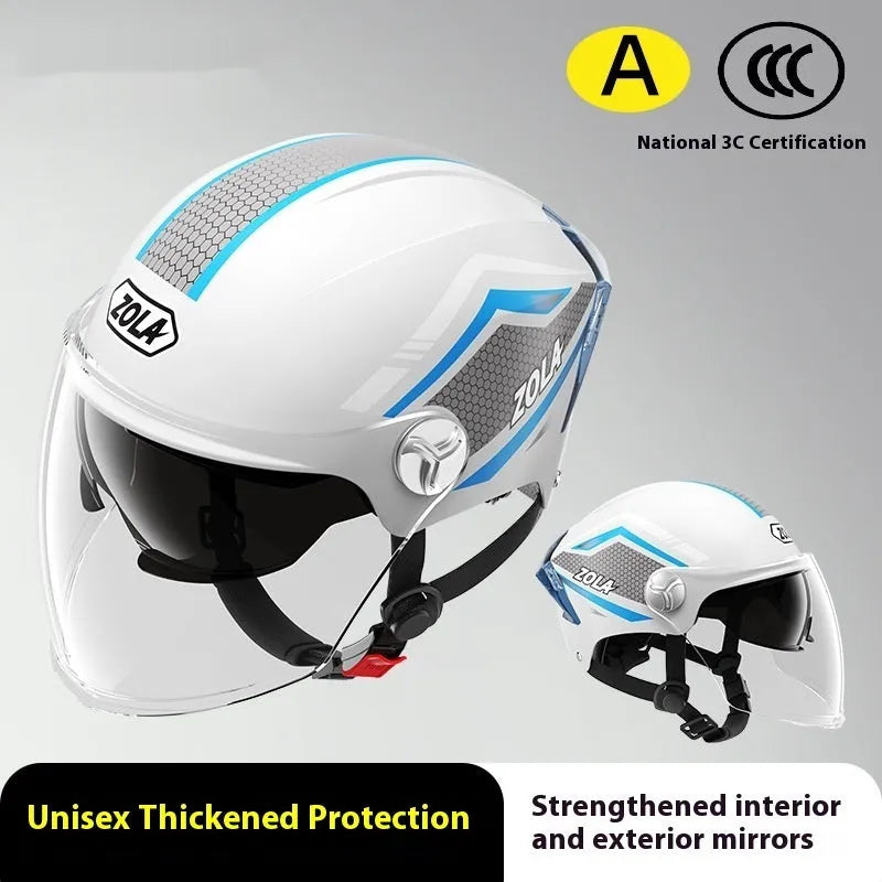 Children's 3C certified ABS motorcycle helmet in double mirror finish colours