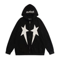 Hip Hop XINGX printed cotton hoodie for men, letters pattern, long sleeve, non-iron, in black colour