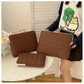 Canvas 13 inch laptop tablet case with anti-theft storage, available in four colours and three sizes