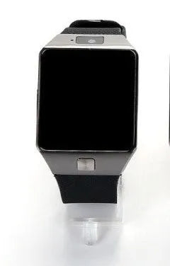 Silver grey smart watch with a 1.44-inch touch screen on a wrist strap.