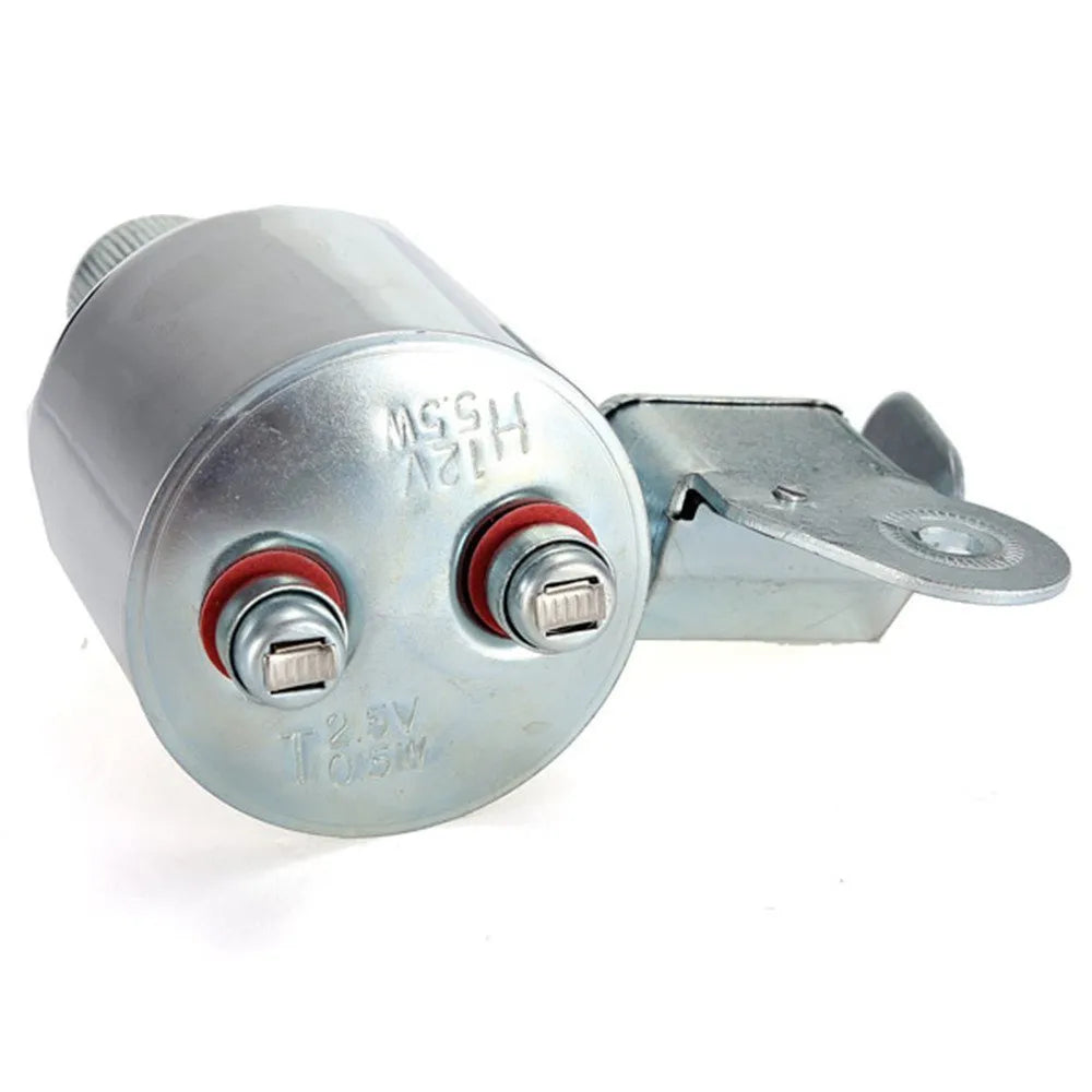 Silver bicycle dynamo generator light modification kit for front fork or rear frame mounting