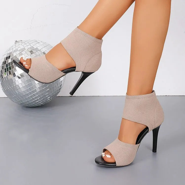 Fashion fish mouth hollow women's shoes with patent leather upper and rubber sole, available in green black creamy-white and colour
