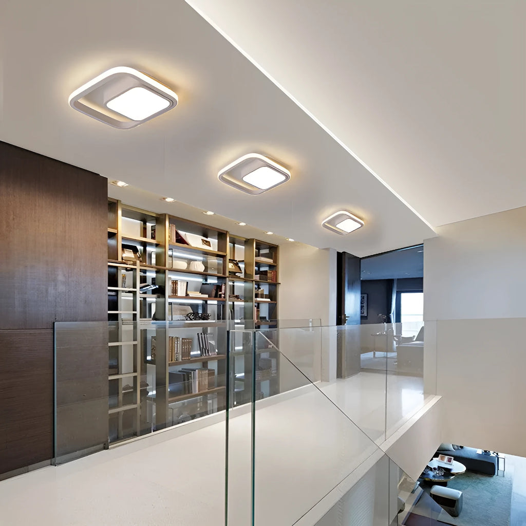 Commercial corridor LED ceiling light fixture with three style options for hotel restaurant lighting