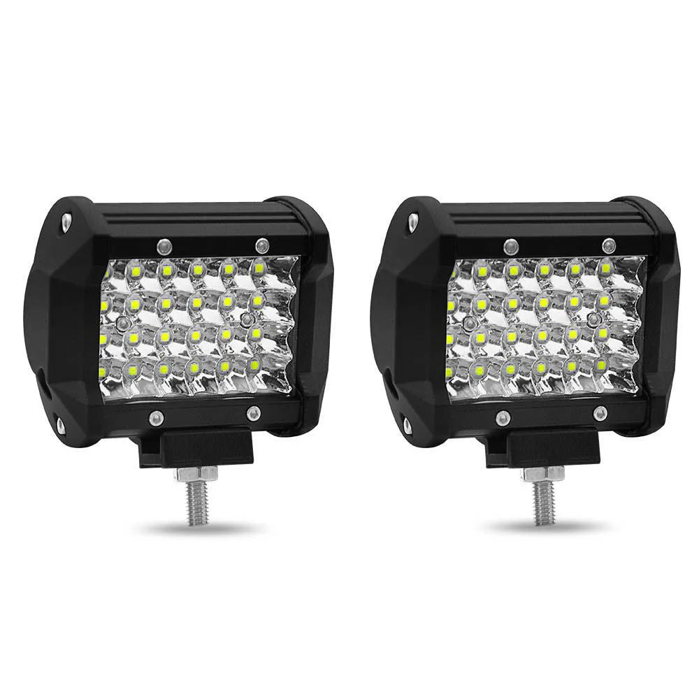 Black aluminium alloy LED strip lights with four rows of LED beads for vehicle modification