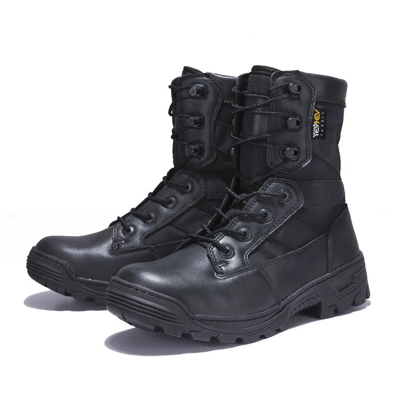 Desert Male Battle Outdoor Hiking Boots for Men Waterproof Fabric Hiking Camping Boots Black Mud Colour Options Sizes 40-45