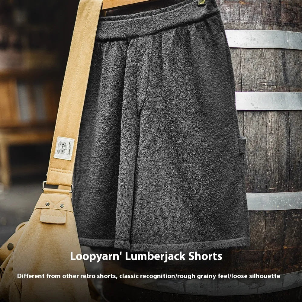 Cement grey loose-fit straight-leg sports shorts with medium-elastic waistband