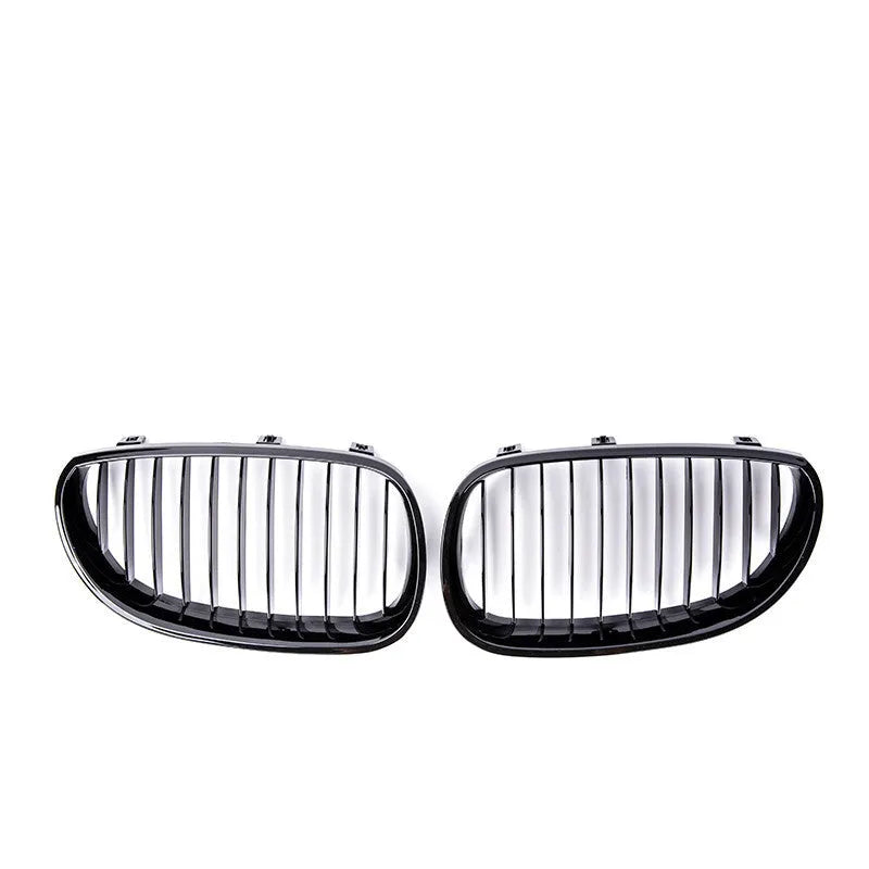 Set of two carbon fibre style ABS grilles for BMW 5-Series E60 E66 2004-2009 models