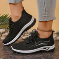 Women's breathable mesh casual sports shoes with non-slip rubber sole, low top, lace-up closure, available in multiple colours and sizes 36-42