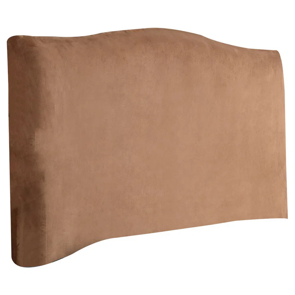 Elastic polyester headboard cover in black, fitting headboards 1.1-2.4m wide and 65-75cm high