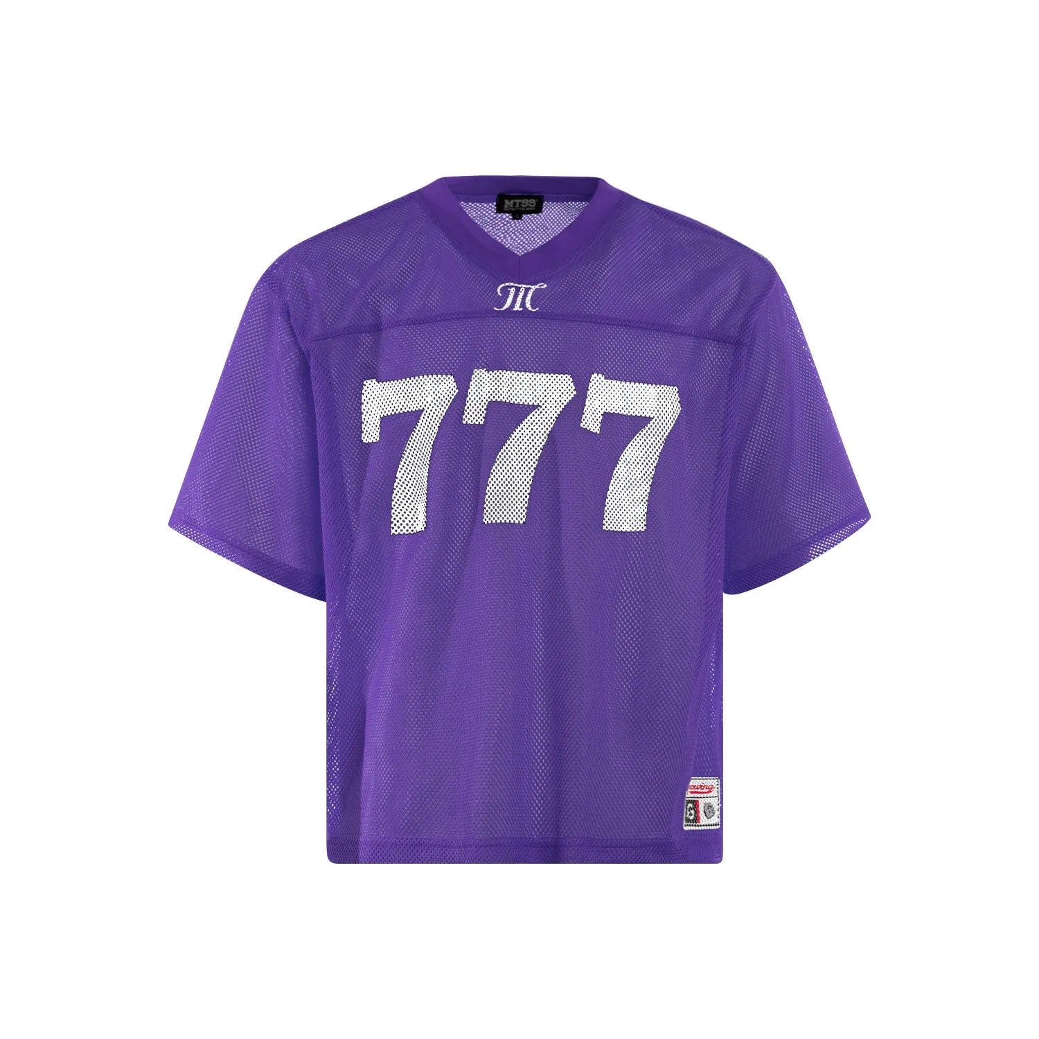 Loose-fitting summer T-shirt in retro street style available in black, white, purple, orange colours