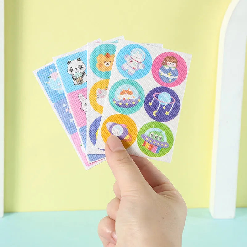 120/144/180 piece baby essential oil mosquito repellent sticker pack with random patterns for outdoor child protection