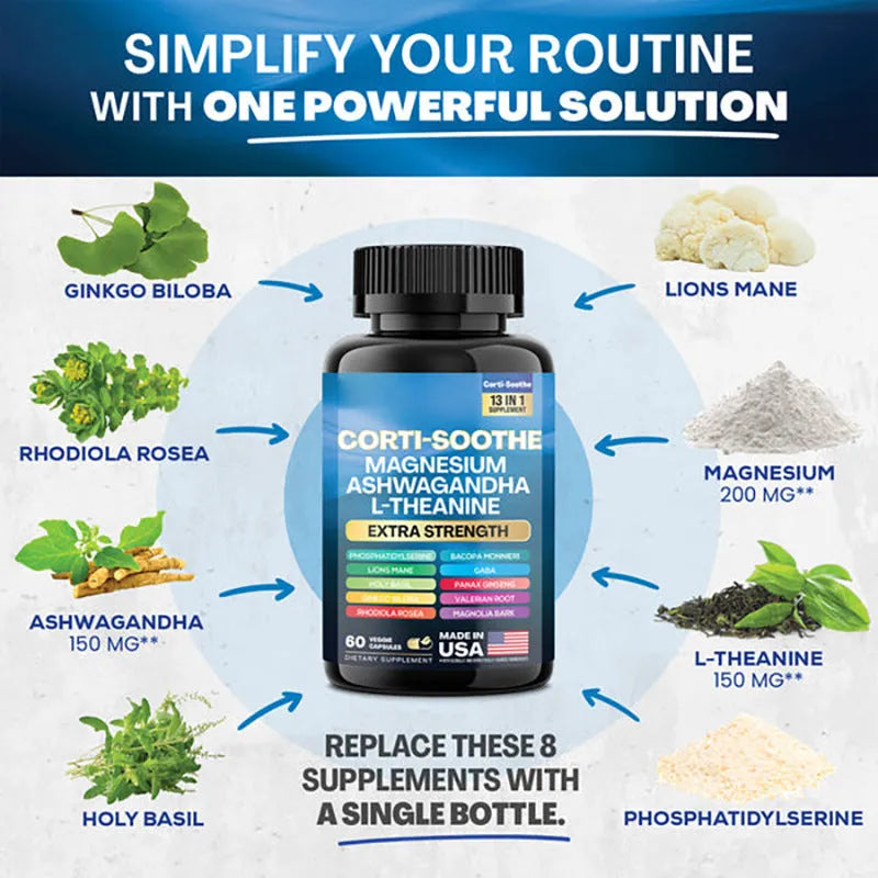Bottle of 60 South African Drunken Eggplant magnesium citrate capsules with vegetarian-friendly shells.