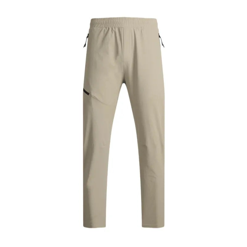 Men's waterproof quick-drying workout trousers in nylon available in Army Green, Black, Dark Gray, Khaki, and Beige colours