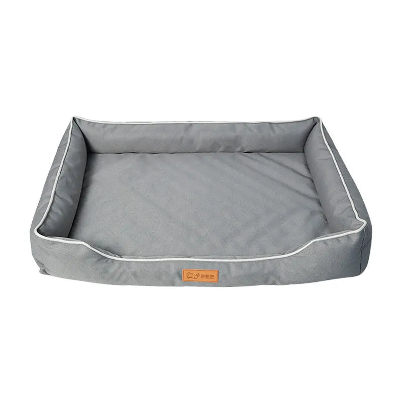 Oxford fabric dog bed in Army Green, removable washable cover for dogs