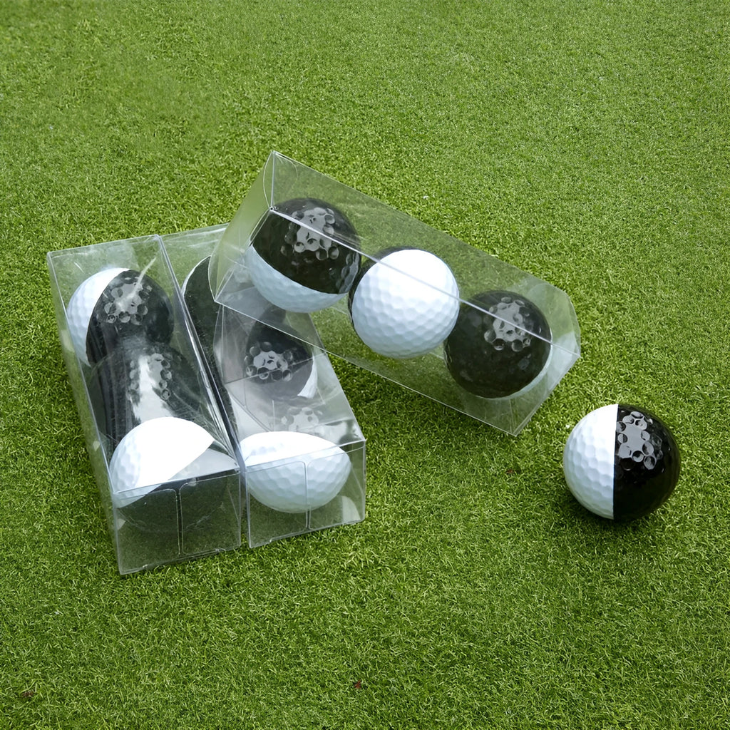 Golf putting practice ball black and white two-tone two-layer 42mm diameter