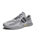 Men's low-top hiking boots with pigskin upper and platform rubber sole in sand colour