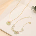 925 silver orchid necklace with peace buckle clasp and floral pendant on O-ring chain