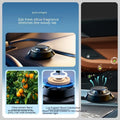 Black solar electromagnetic de-icing device with aromatherapy for car windscreens