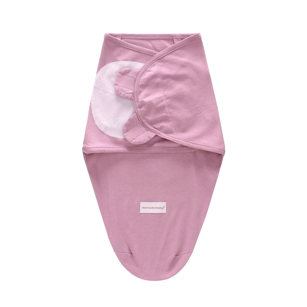Baby sleeping bag beanie suit in pure cotton with attached cap, S size 75x50cm, in white background bear pattern