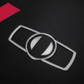Silver ABS decorative strip for BMW 5 Series headlight switch frame interior modification