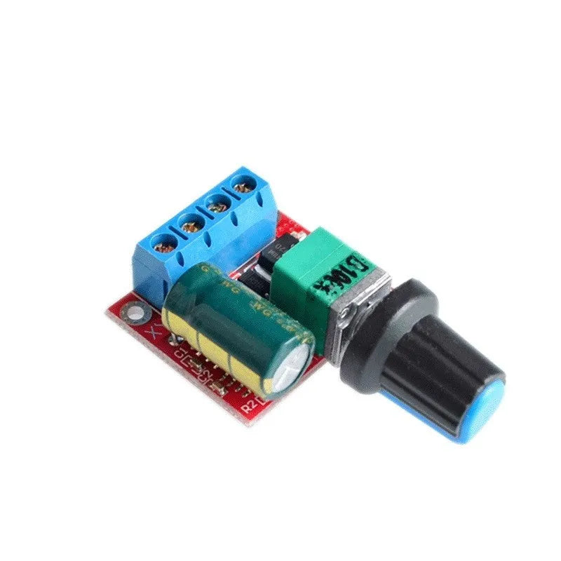 PWM DC motor speed controller module with adjustment knob for 4.5V-35V operation