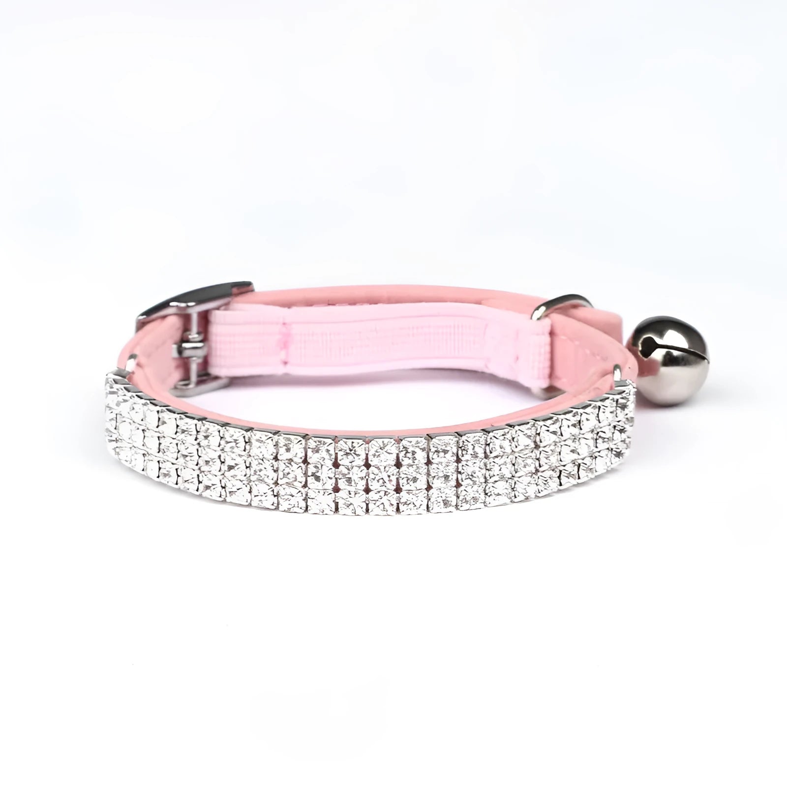 Rhinestone suede velvet cat collar in red blue purple black pink adjustable 20-30cm